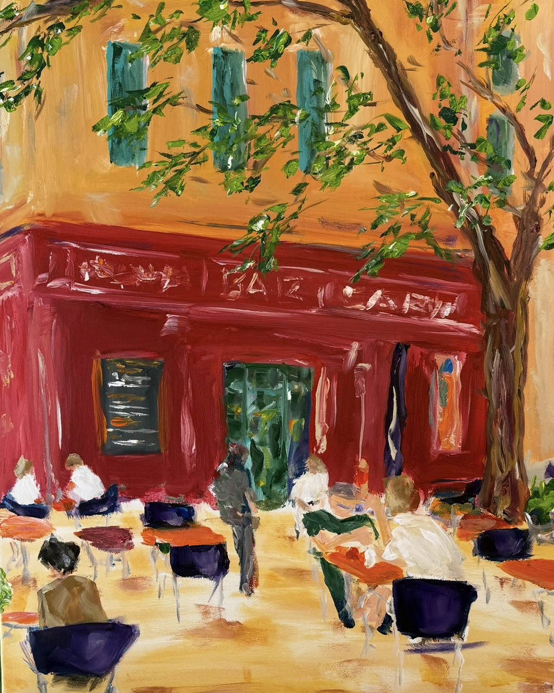 Sydfrankrig, cafe